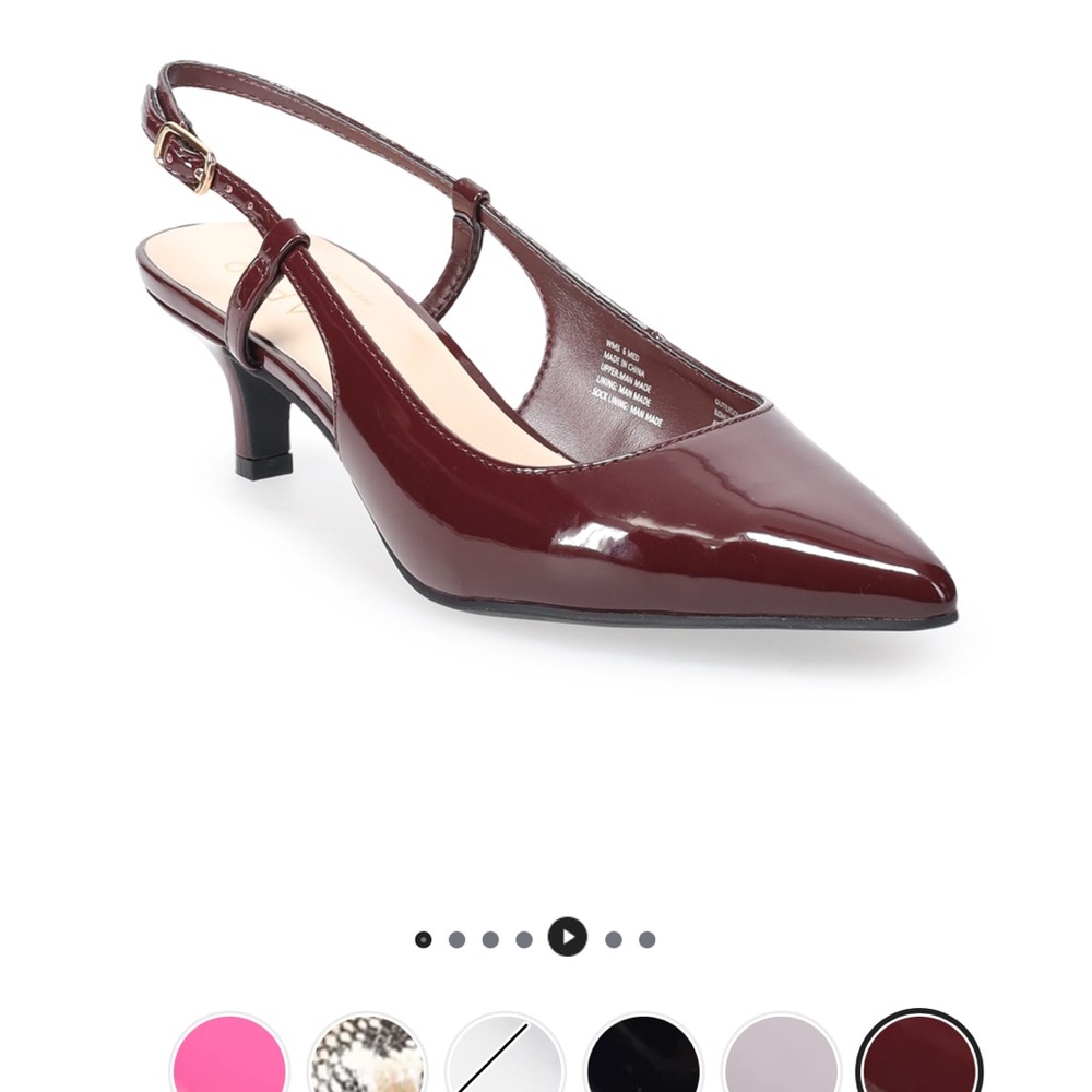 Apt. 9 Maroon Keerah Slingback Heels